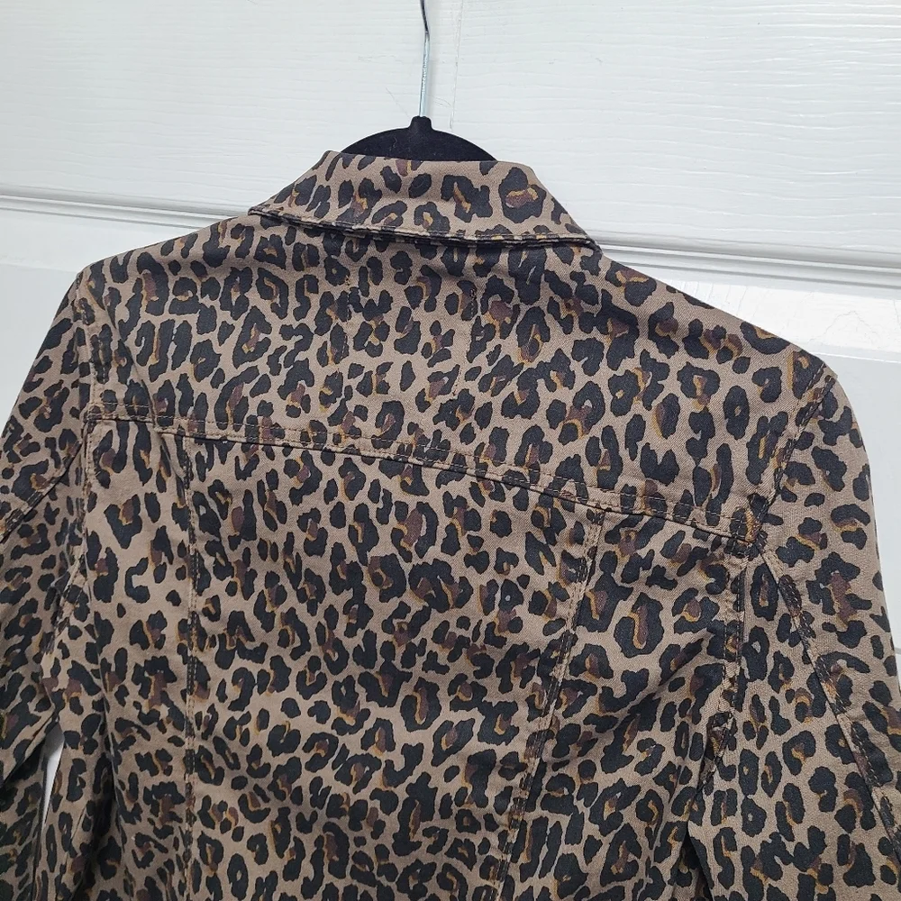 Nine‎ West Sarah Denim Jacket In Tan Bengal Bonanza Small